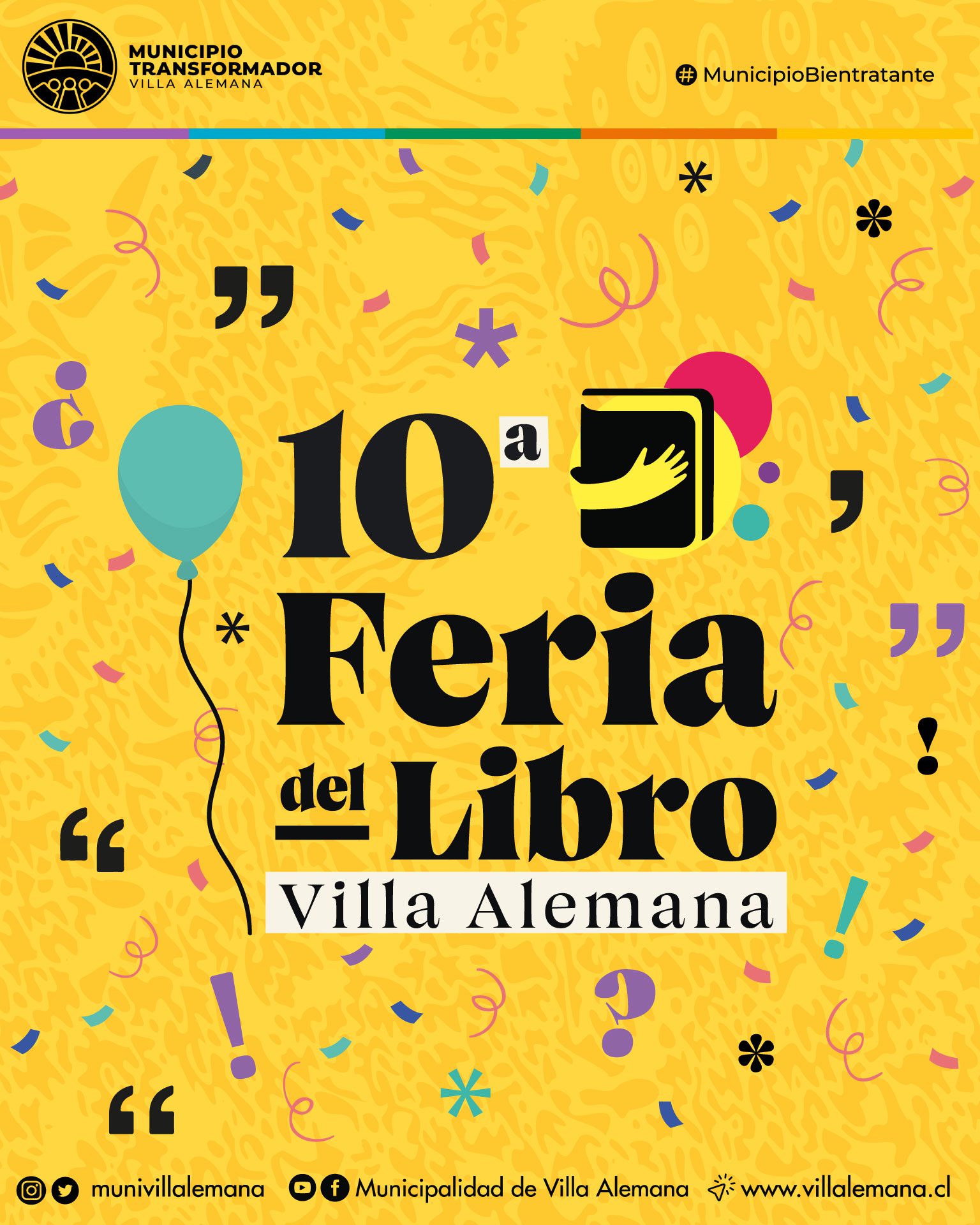 TALLERES, MÚSICA Y MÁS: CON MÁS DE 30 ACTIVIDADES GRATUITAS, REGRESA LA ACLAMADA FERIA DEL LIBRO DE VILLA ALEMANA PARA CELEBRAR SU DÉCIMA VERSIÓN
