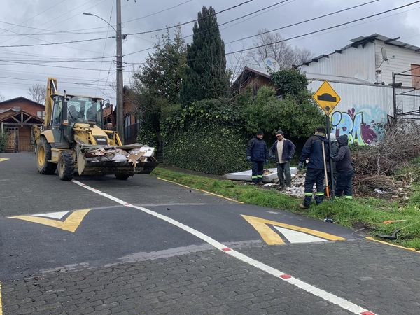 GRAN CANTIDAD DE RAMAS Y ESCOMBROS SE RETIRARON EN OPERATIVO – Website de la Municipalidad de Pucón